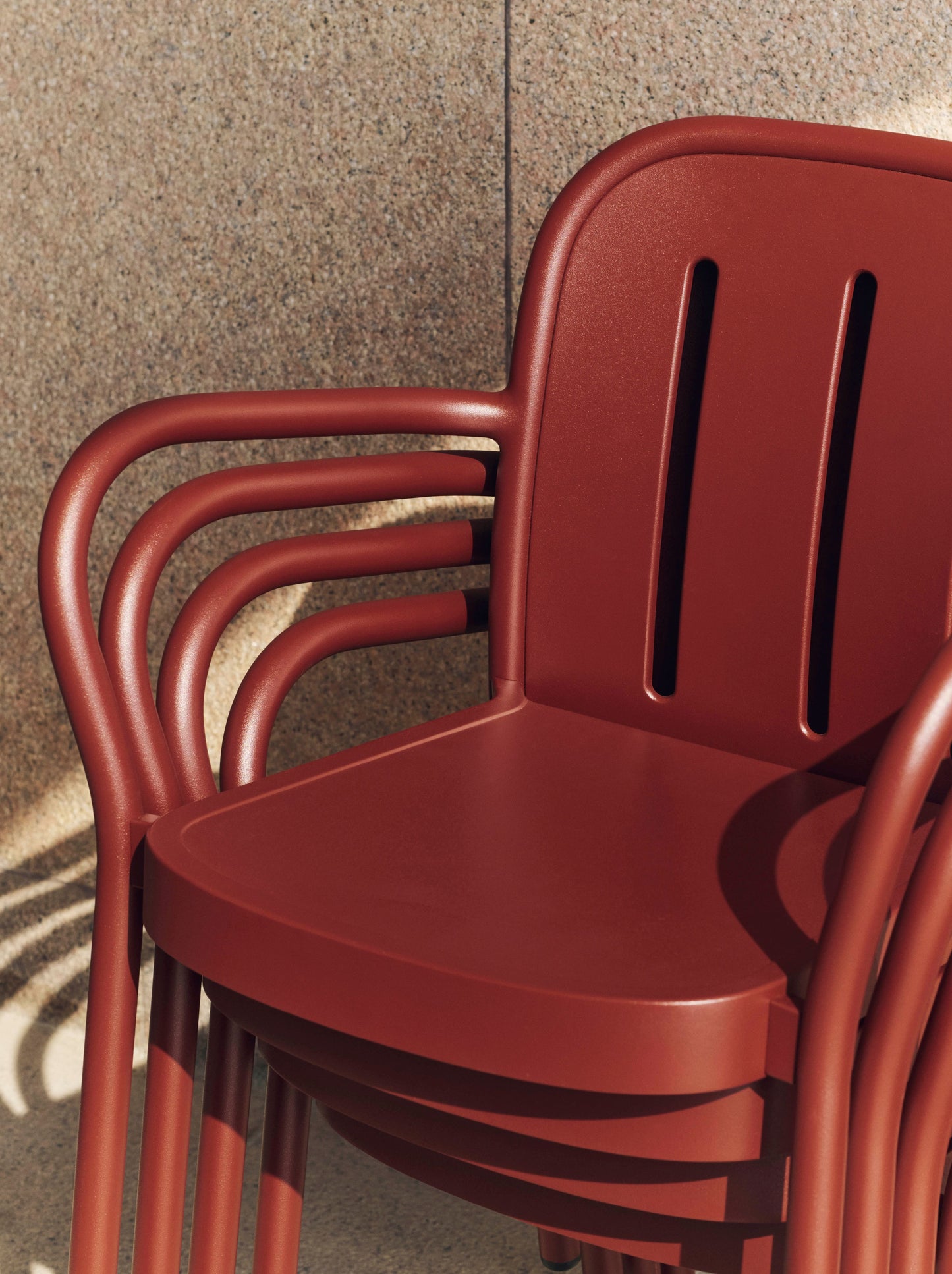 HAY Deville tuinstoel met arm Iron Red