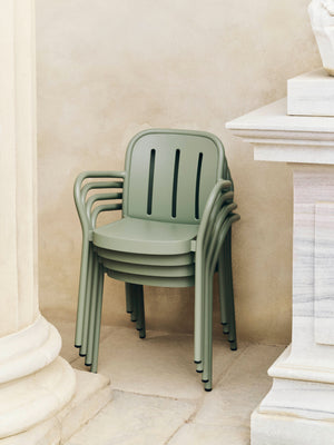 HAY Deville tuinstoel met arm Thyme Green