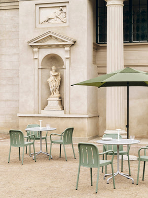 HAY Terrazza Hexagon parasol Green / Dark Green