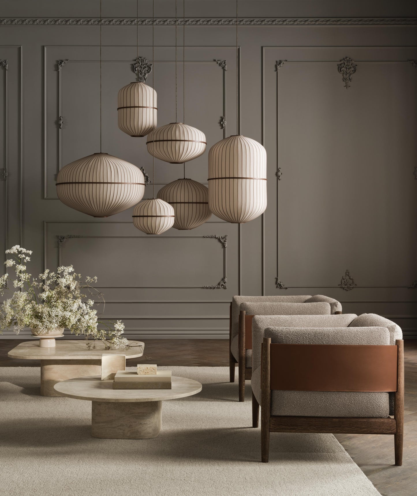 Bolia Lucén hanglamp Cylinder Ø40 cm dark oak