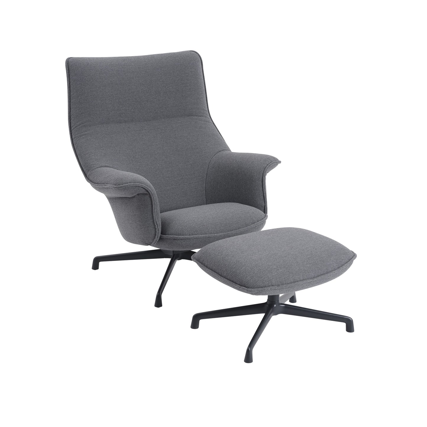 Muuto Doze high fauteuil Ocean 80 swivel anthracite black