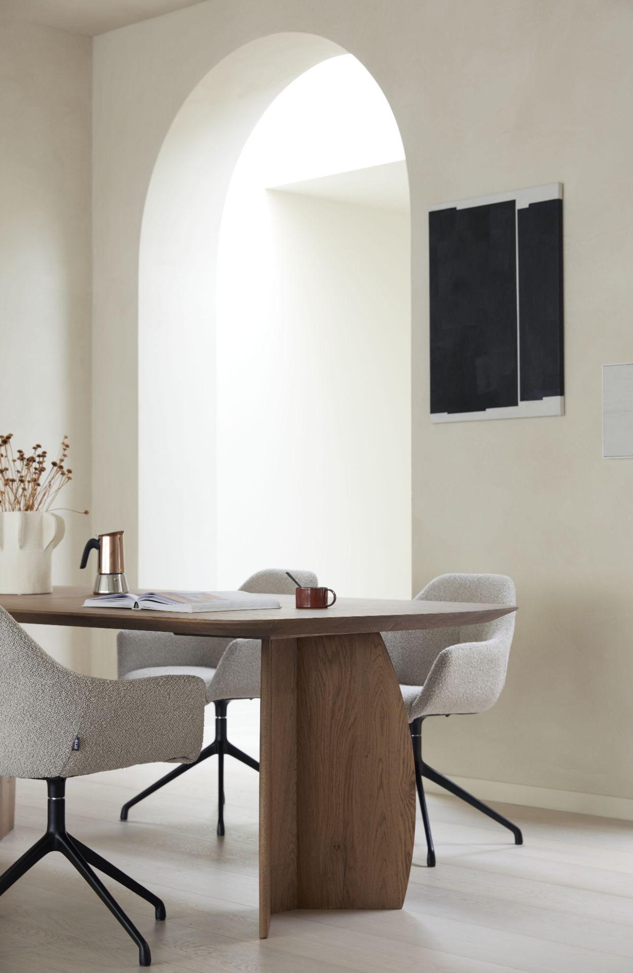 Dyyk Donato eettafel Eiken Tabacco Light 200x100 cm