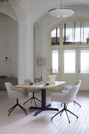 Dyyk Oxx eettafel 180x100 cm Capsule eiken groove anodic brown