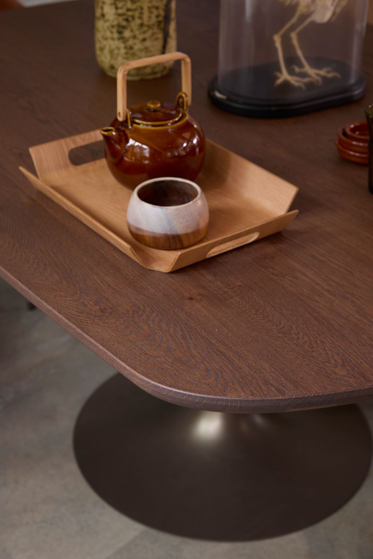 Dyyk Riva eettafel Eiken Tabacco Dark 160x100 cm