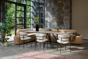 Dyyk Saba eetkamerstoel Lodge Blossom zwart