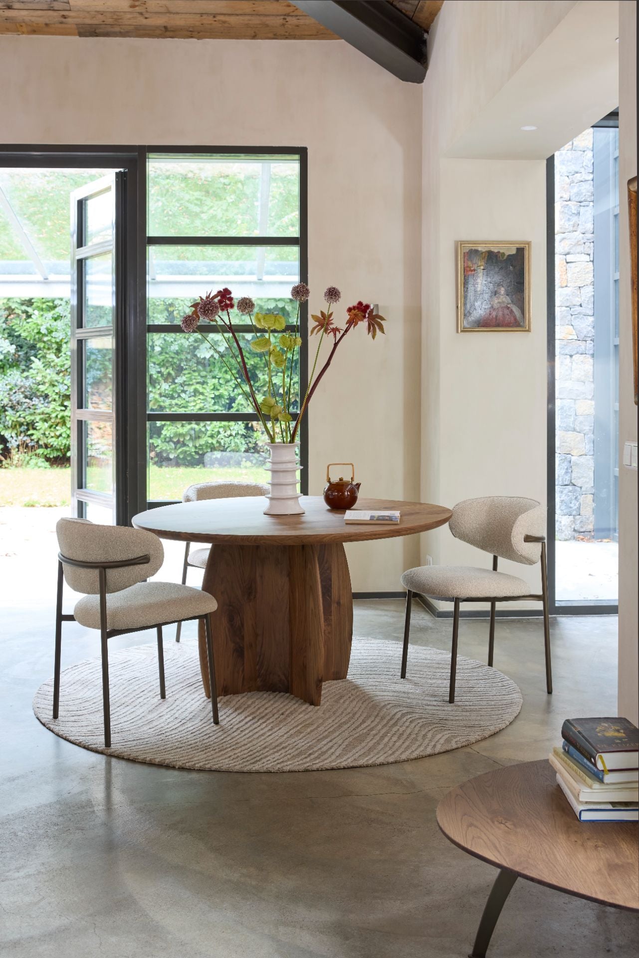 Dyyk Saba eetkamerstoel Lodge Blossom zwart