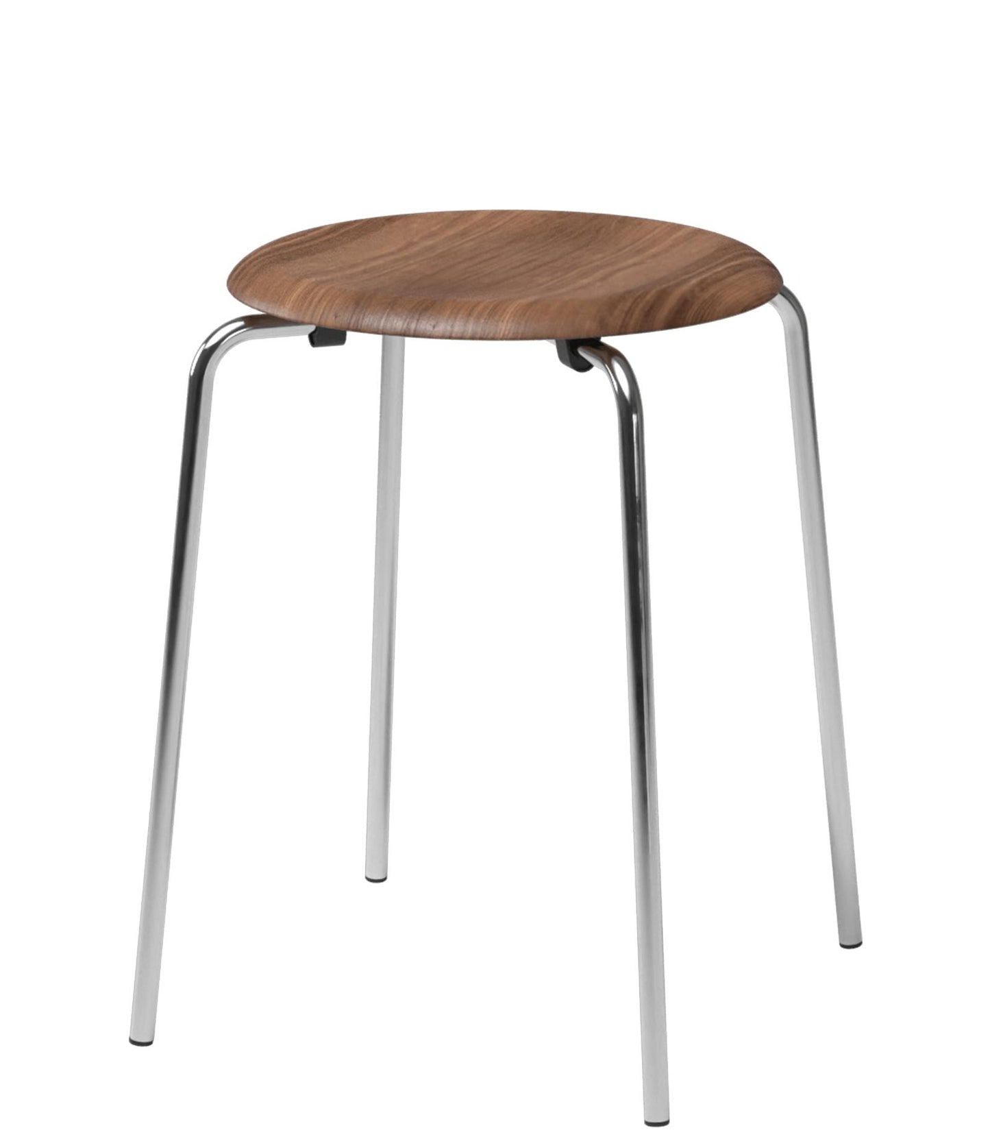Fritz Hansen Dot kruk chrome walnoot