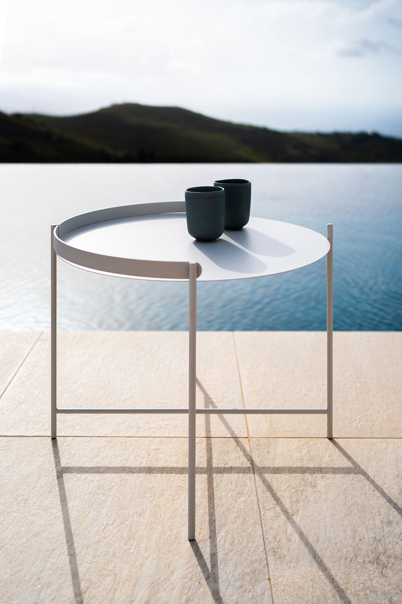 Houe Edge bijzettafel Ø62 cm Muted White