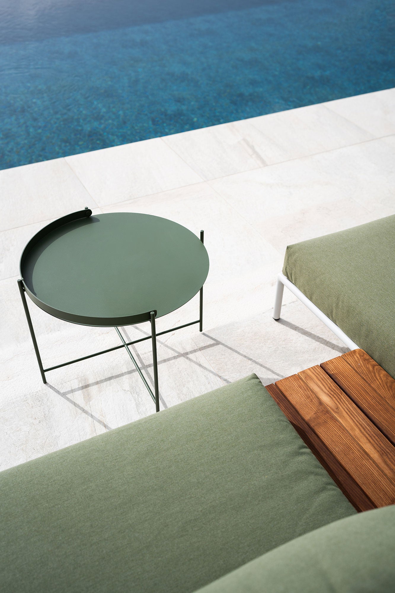 Houe Edge bijzettafel Ø62 cm Olive Green
