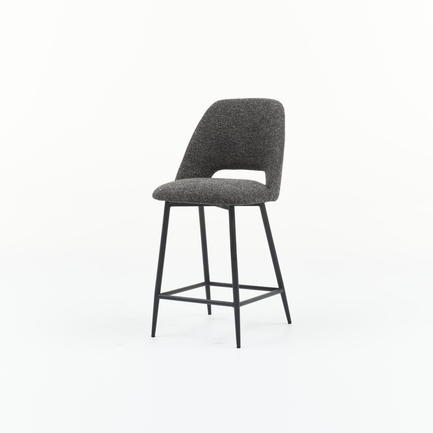 HelloChair HC53 Joku barkruk Sneak Antraciet vierpoot zwart