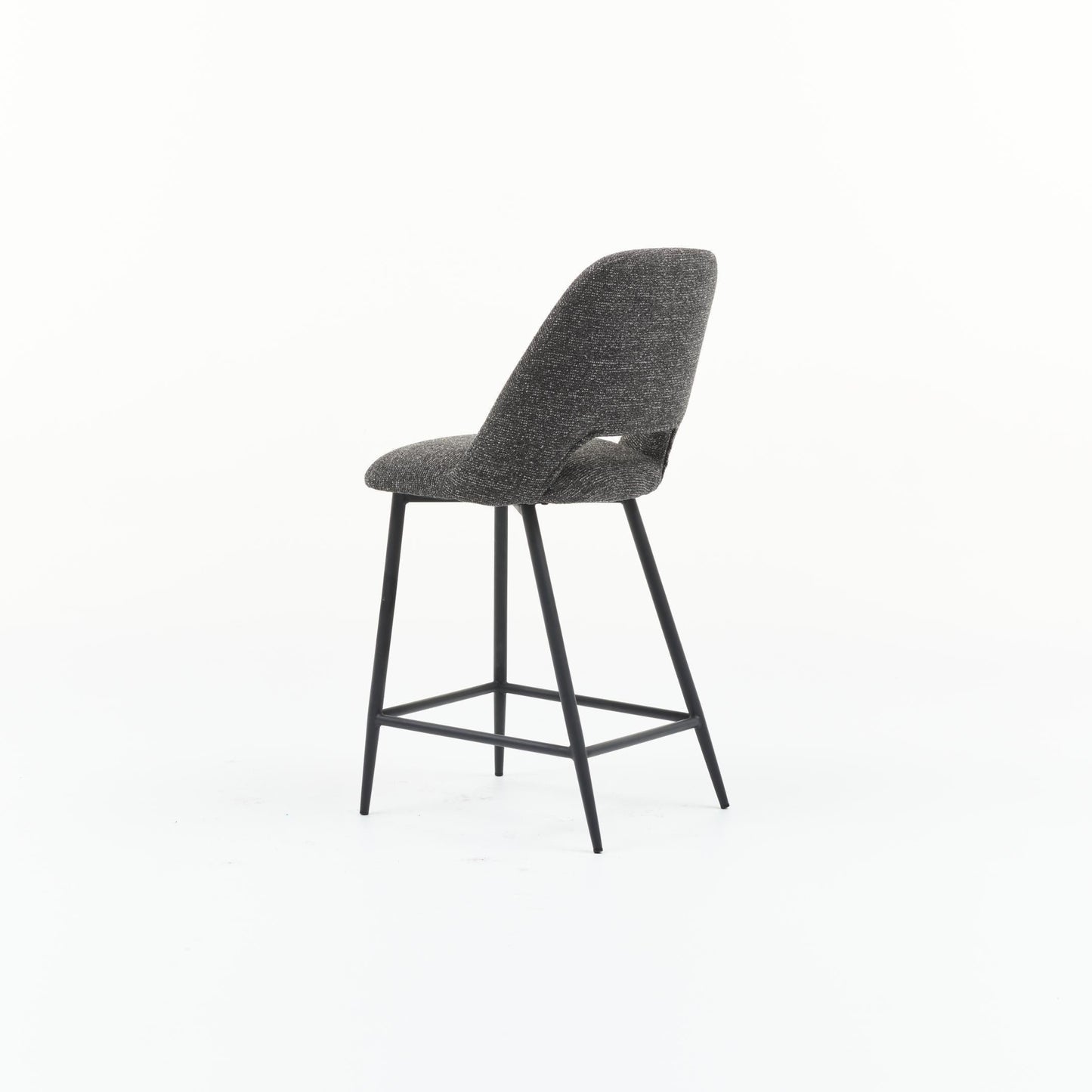 HelloChair HC53 Joku barkruk Sneak Antraciet vierpoot zwart