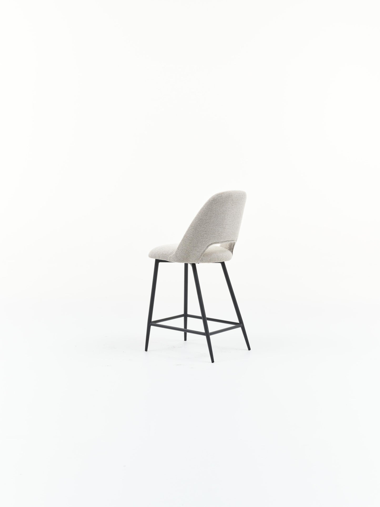 HelloChair HC53 Joku barkruk Sneak Naturel vierpoot zwart