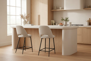 HelloChair HC53 Joku barkruk Sneak Naturel vierpoot zwart
