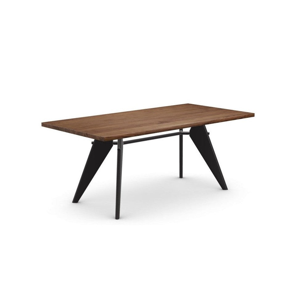 Vitra EM Eettafel 240x90 cm Amerikaans walnoot