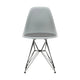 Vitra Eames DSR eetkamerstoel vast zitkussen Light Grey zwart gepoedercoat