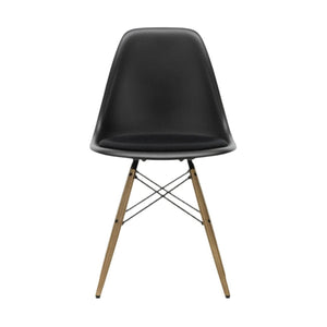 Vitra Eames DSW eetkamerstoel vast zitkussen Deep Black esdoorn