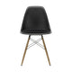 Vitra Eames DSW eetkamerstoel vast zitkussen Deep Black esdoorn