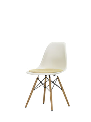 Vitra Eames DSW eetkamerstoel vast zitkussen Pebble esdoorn