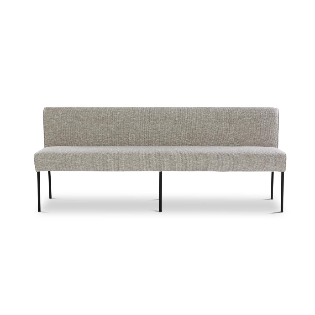 Dyyk Febe eetkamerbank 240 cm zwart onderstel Lodge 01