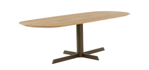 Dyyk Oxx eettafel 260x100 cm Capsule eiken groove anodic brown