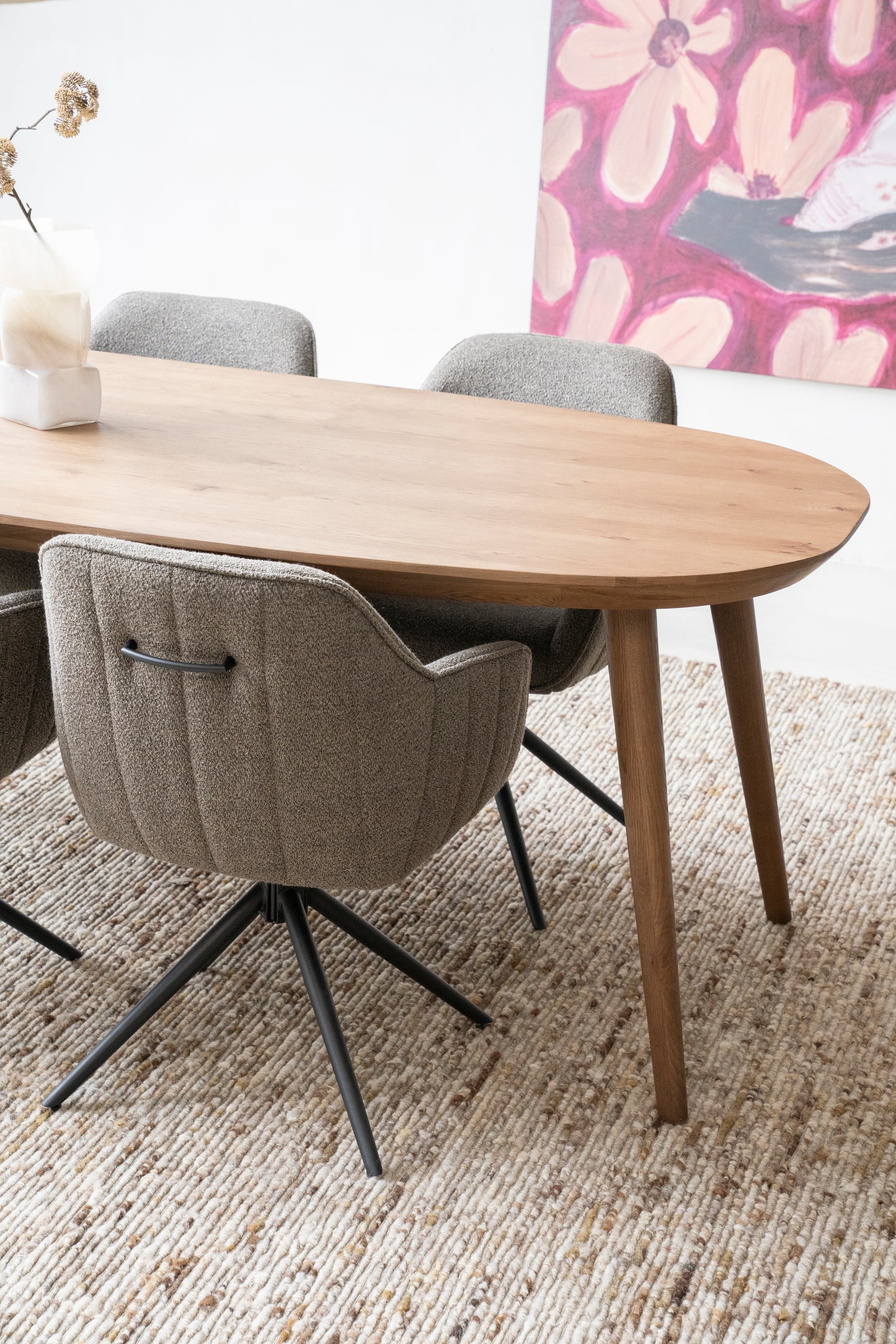 Eleonora Elijah eettafel 220x100 cm Bruin