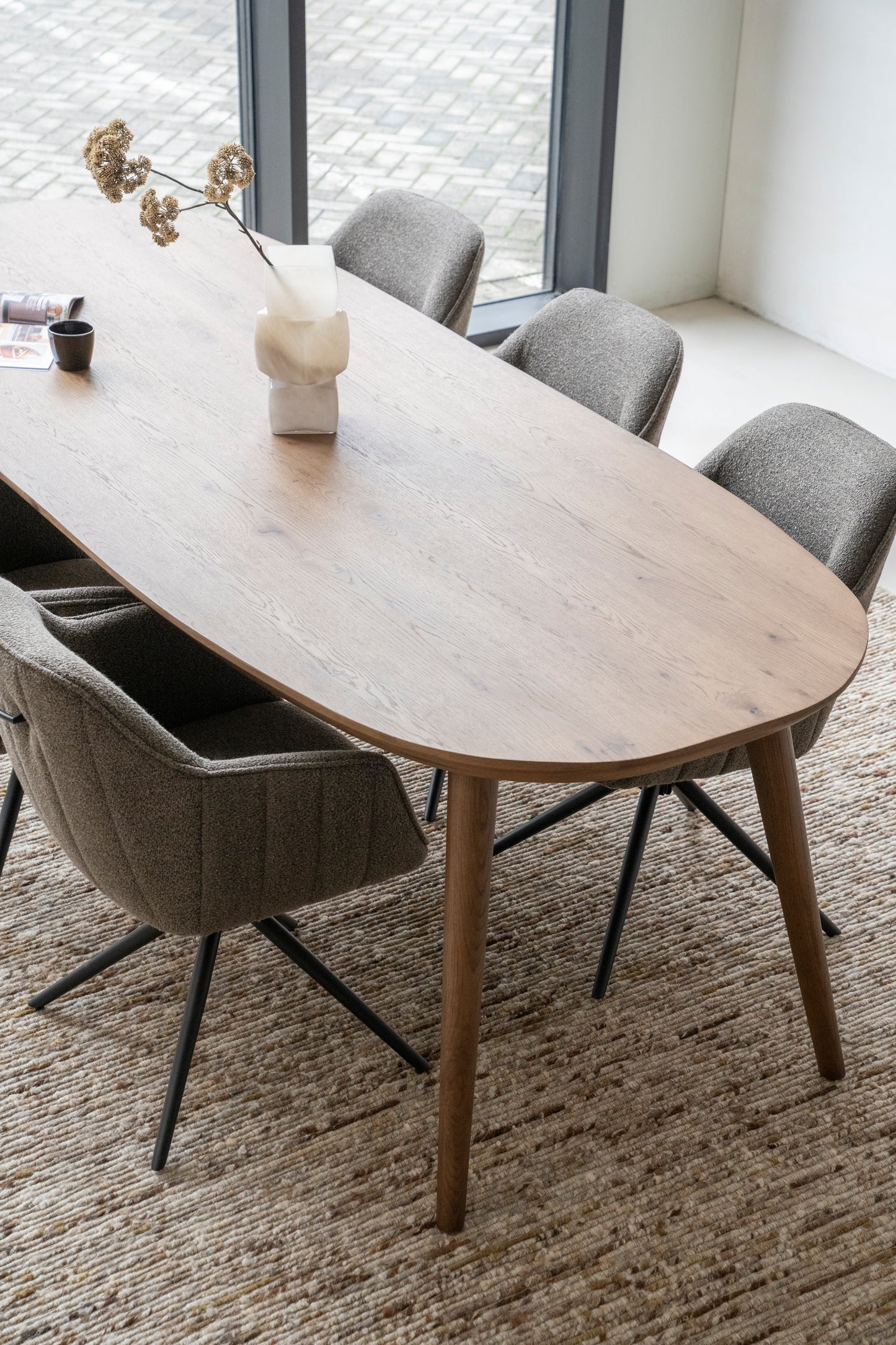 Eleonora Elijah eettafel 260x100 cm Bruin