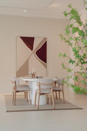 Eleonora Mikky eetkamerstoel naturel Moon Taupe