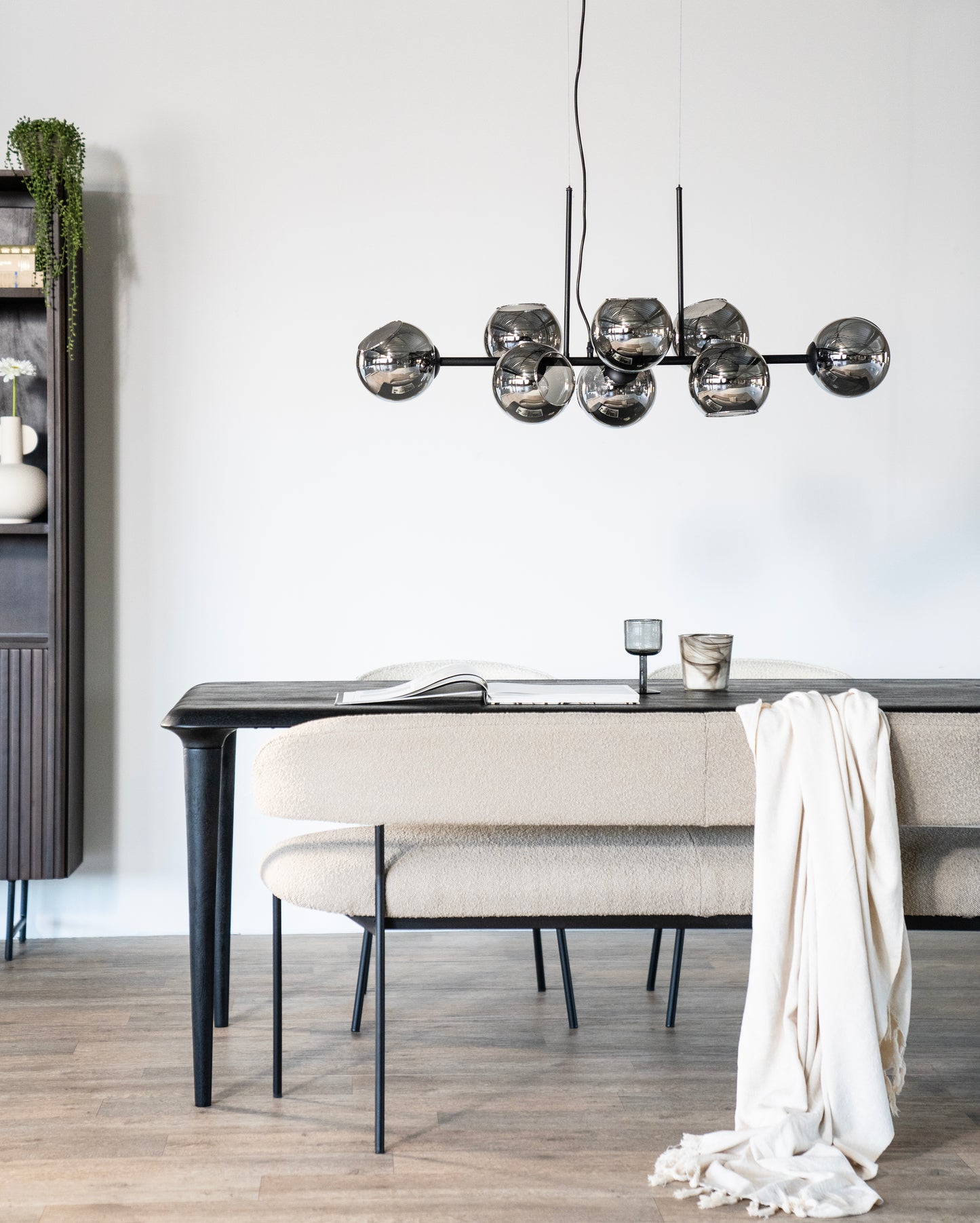 Eleonora Luka eetkamerbank 160 cm Taupe