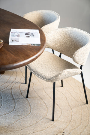 Eleonora Tess eetkamerstoel Beige