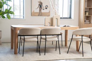 Eleonora Luka eetkamerstoel Beige