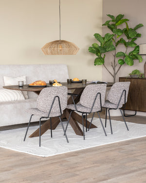 Eleonora Jon eetkamerstoel met arm Maywood Taupe