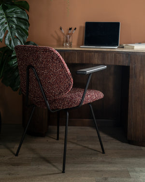 Eleonora Jon eetkamerstoel met arm Maywood Rood