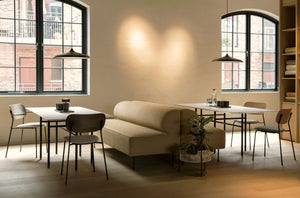 Audo Copenhagen Eave eetkamerbank hoek links Moss 022