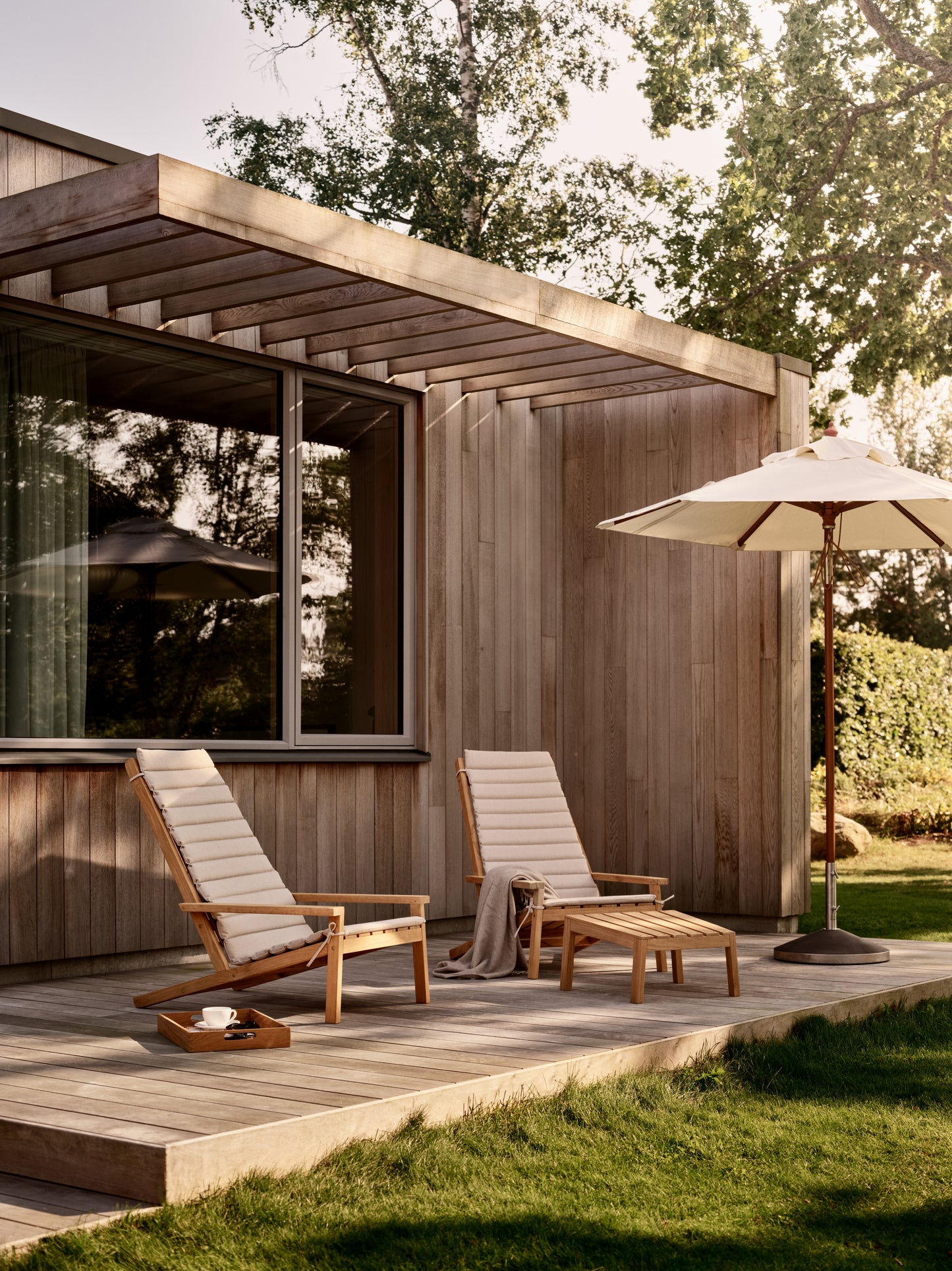 Fritz Hansen Messina parasol Ø210 cm Off White