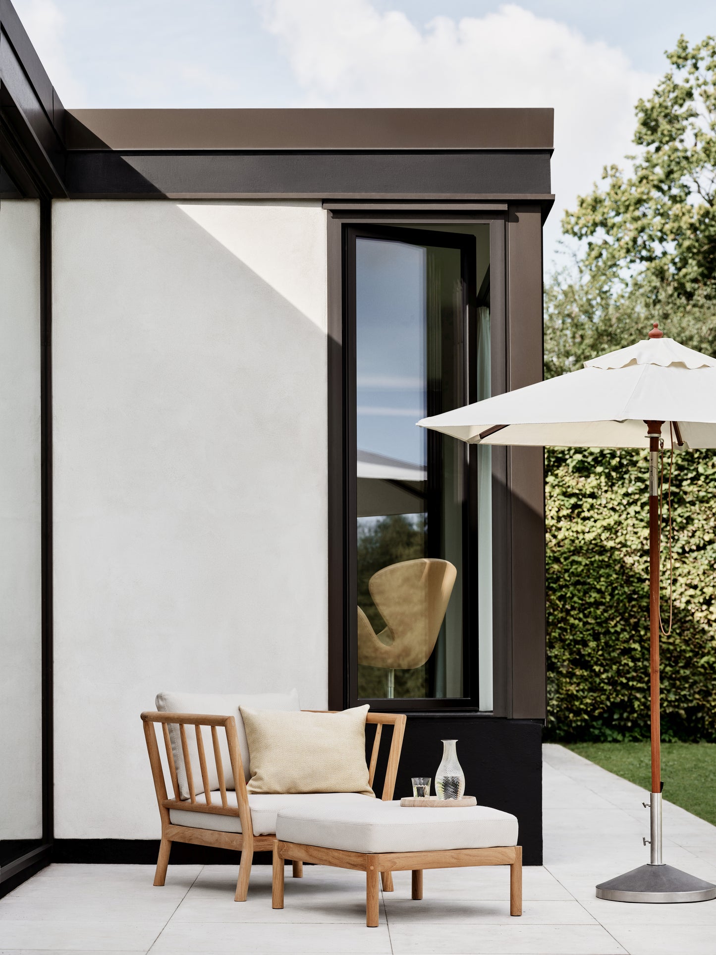 Fritz Hansen Messina parasol Ø210 cm Off White