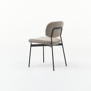 HelloChair HC33 Fedja eetkamerstoel San Remo Light Grey vierpoot zwart