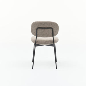 HelloChair HC33 Fedja eetkamerstoel San Remo Light Grey vierpoot zwart