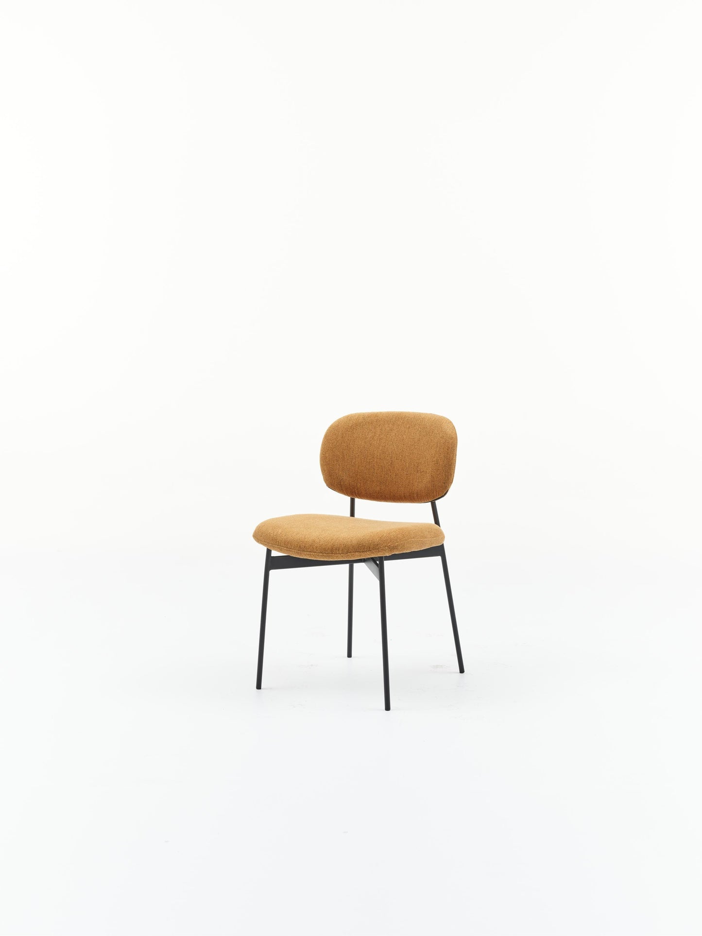 HelloChair HC33 Fedja eetkamerstoel San Remo Yellow vierpoot zwart