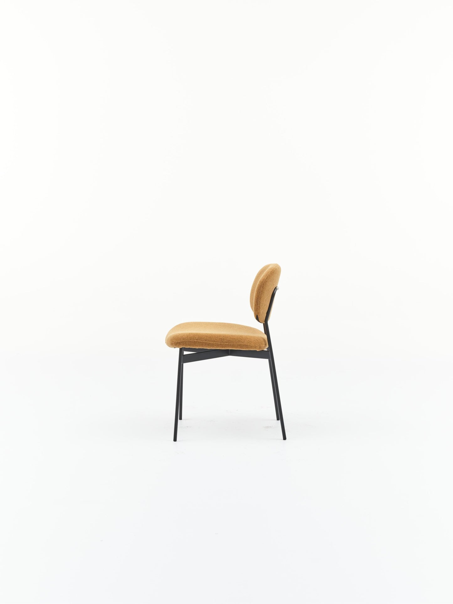HelloChair HC33 Fedja eetkamerstoel San Remo Yellow vierpoot zwart