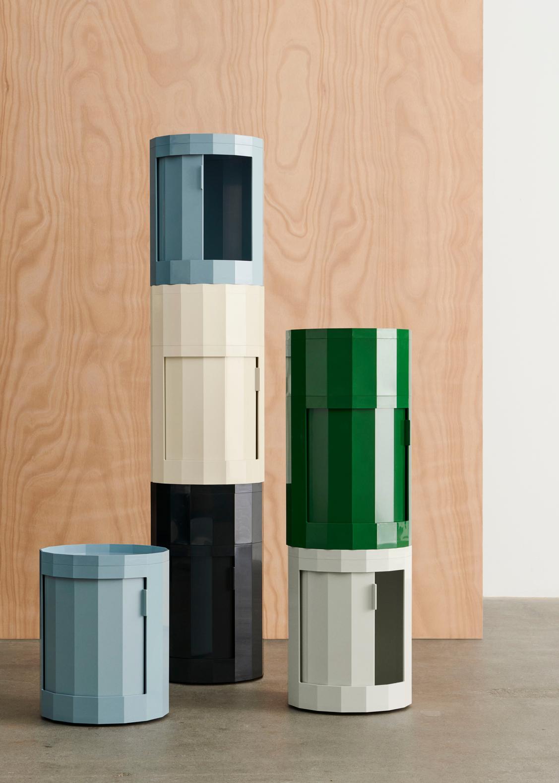 HAY Facet kast laag Burgundy