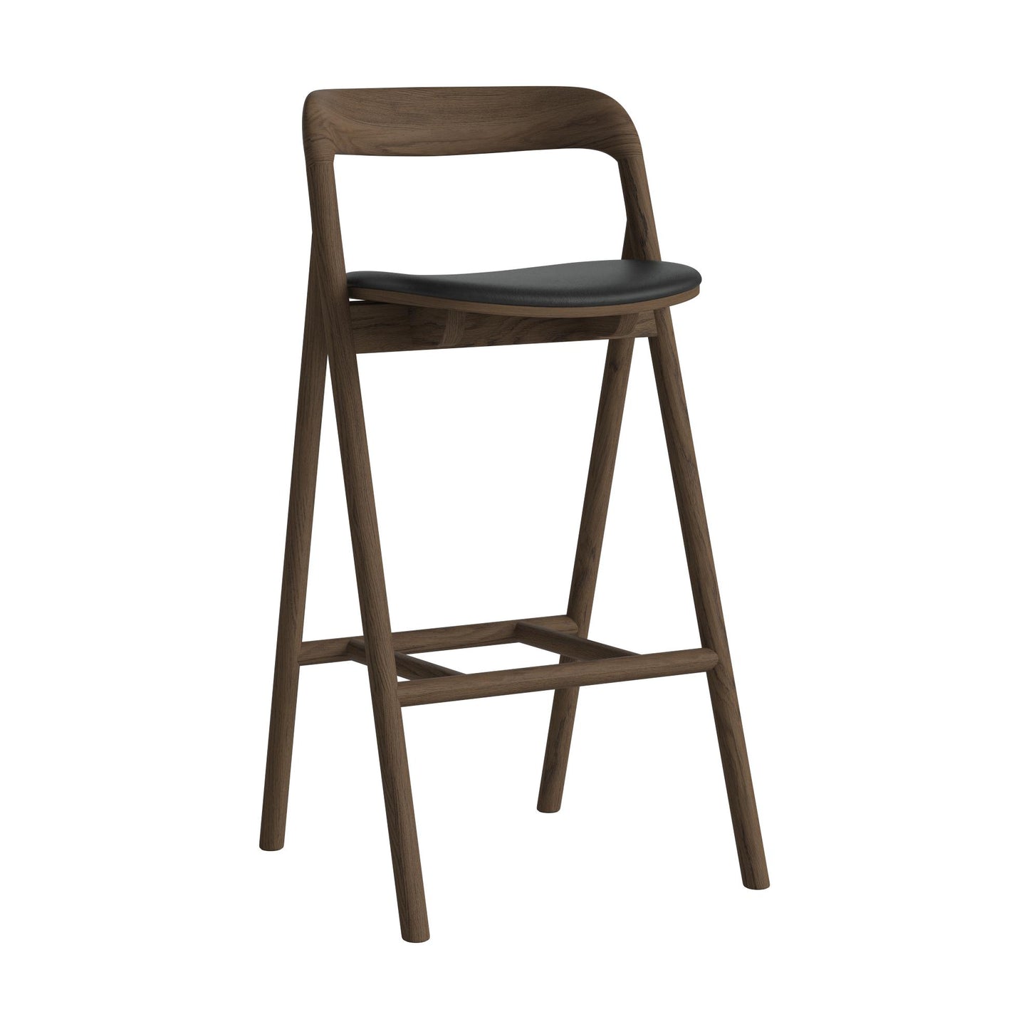 Bolia Fenri barkruk H65 Sydney Black donker geolied eiken