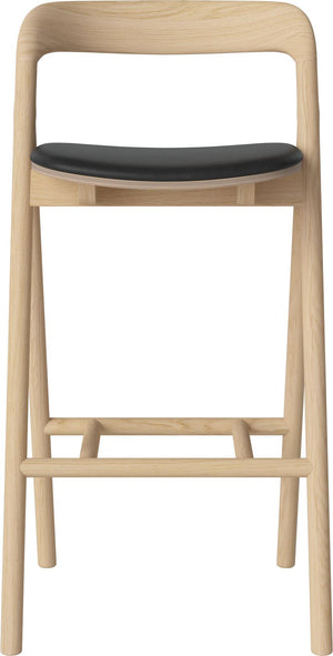 Bolia Fenri barkruk H75 Sydney Black wit geolied eiken
