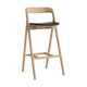 Bolia Fenri barkruk H75 Sydney Black wit geolied eiken
