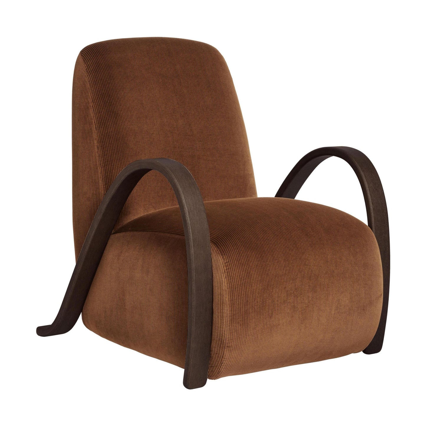 Ferm Living Buur fauteuil Devoré Velvet Rust