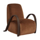 Ferm Living Buur fauteuil Devoré Velvet Rust