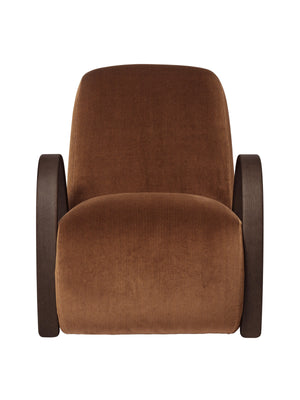 Ferm Living Buur fauteuil Devoré Velvet Rust
