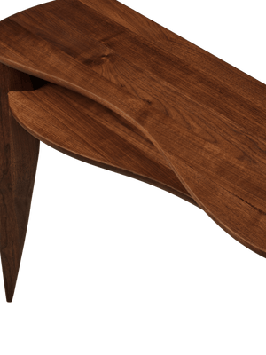 Ferm Living Feve bijzettafel Walnoot
