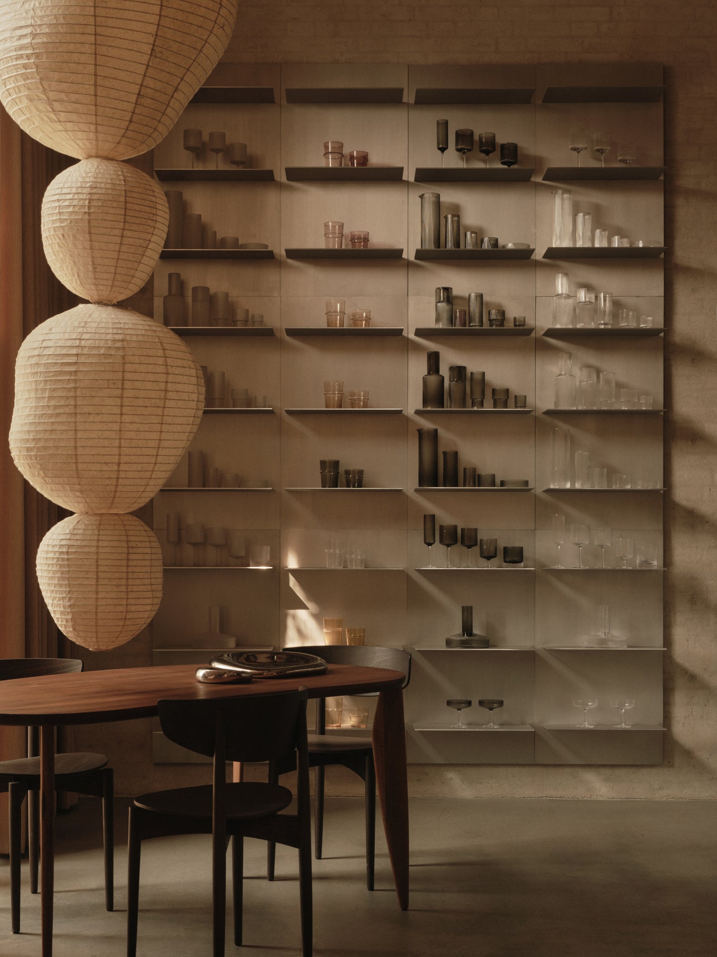 Ferm Living Lager Triple wandplank Aluminium
