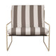 Ferm Living Desert 1-zits tuinbank Cashmere/Chocolate