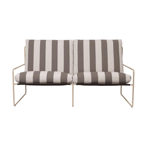 Ferm Living Desert 2-zits tuinbank Cashmere/Chocolate